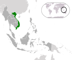 Location of &nbsp;Vietnam&nbsp;&nbsp;(green)in ASEAN&nbsp;&nbsp;(dark grey)&nbsp; –&nbsp; [Legend]
